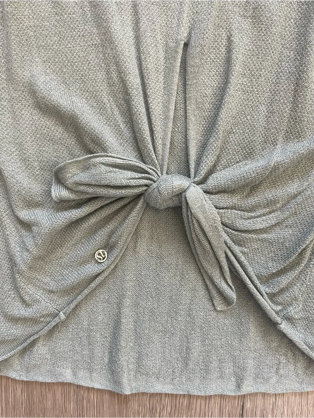 Lululemon x Taryn Toomey Sage Green Tie Front Tank Top Size M
